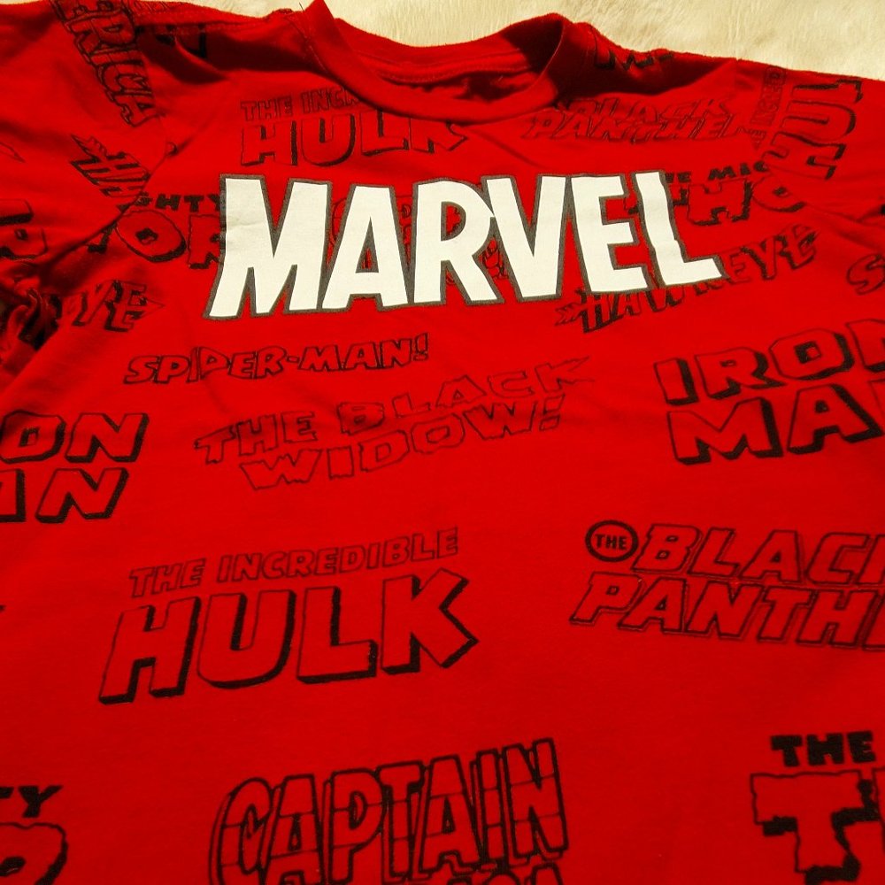 Marvel Red T-Shirt Boys 8